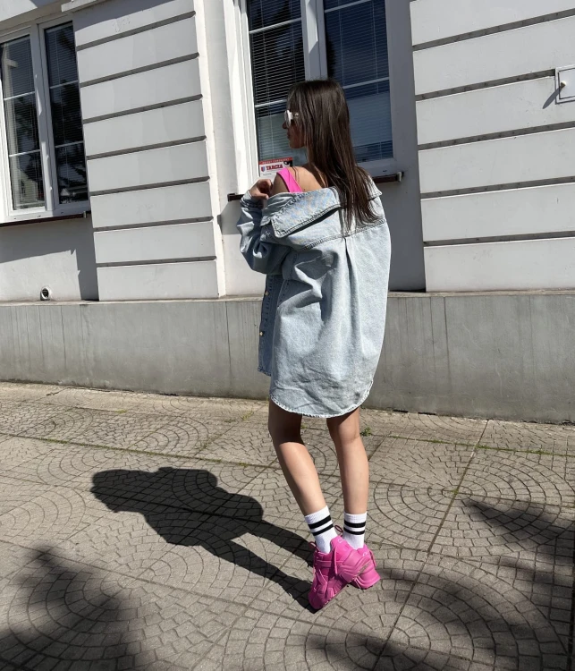 lalilafashion ostrołęka koszula jeans katana jeans lamilla długa kurtka