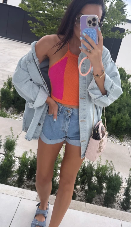 Trendy damska katana jeansowa z kolekcji LaMilla lalilafashion
