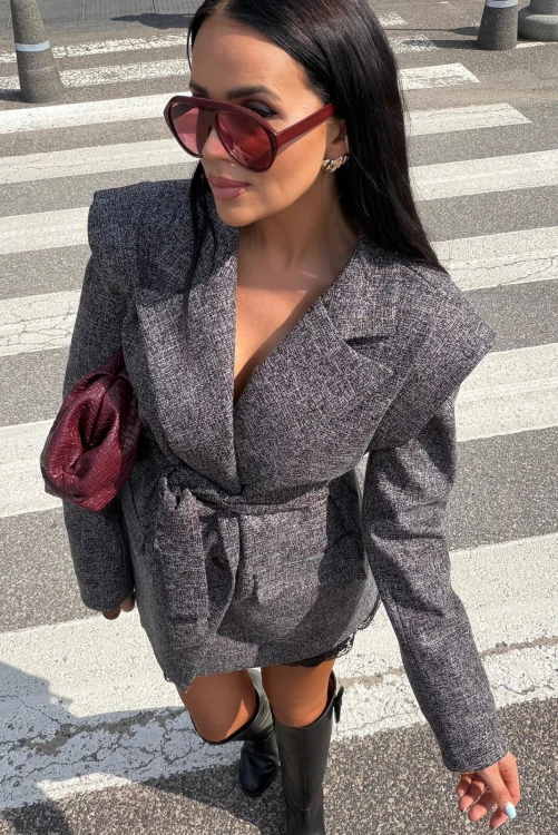 Marynarka-damska-melanż-Wigilia-La-Milla-szara-lalilafashionpl-2026