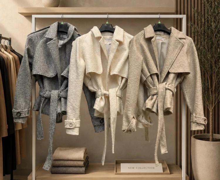 Trencze wełniane Warszawa LALILAFashion Polska produkcja