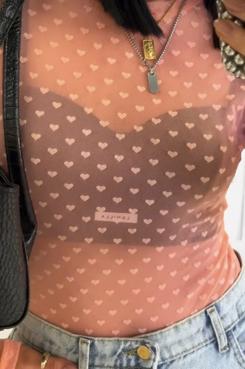 body siatka la milla neon pomarańcz lalilafashionpl warszawa